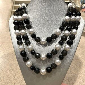 Beaded Crystal Like Necklace